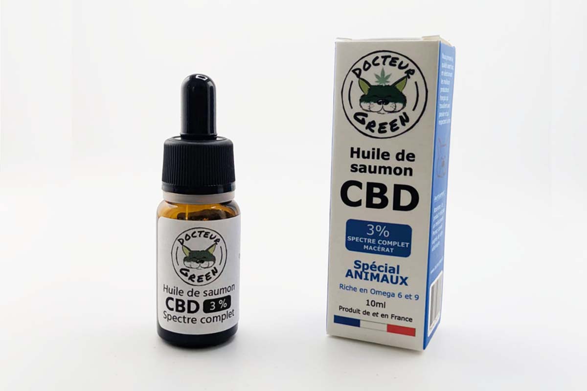 Huile de Saumon CBD 3 % (Spécial animaux)